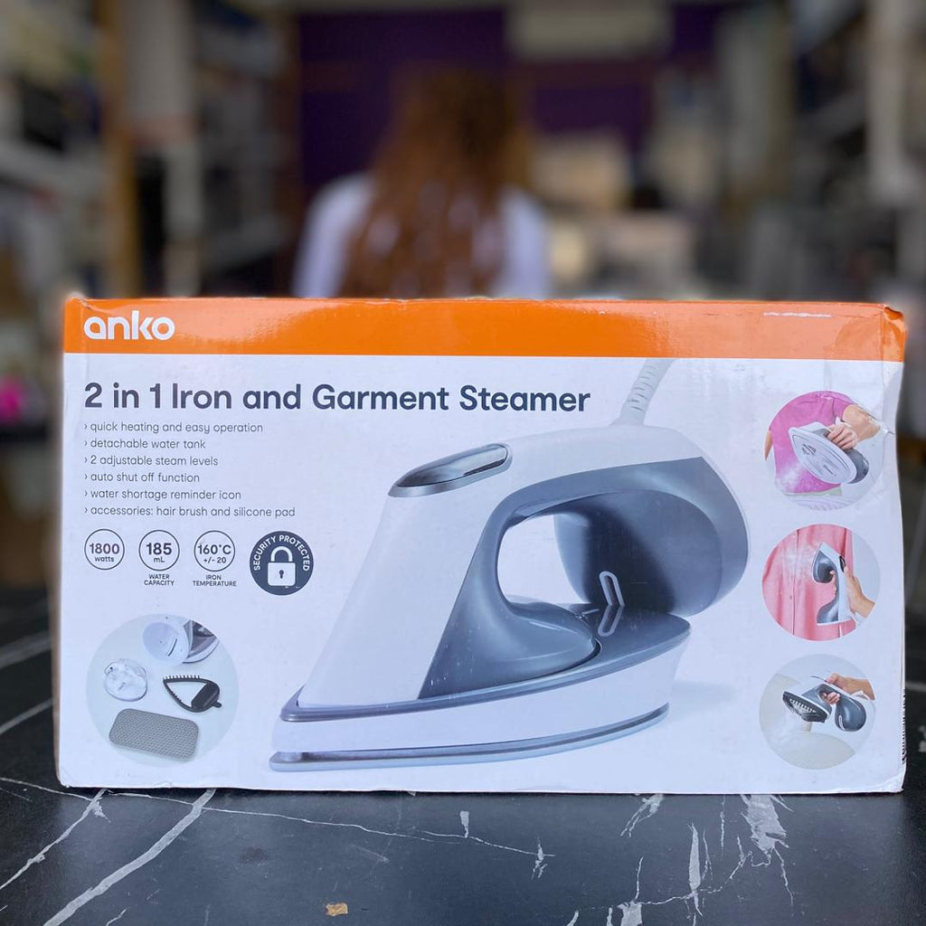 Anko 2-in-1 Iron and Garment Steamer - STORE REJECT