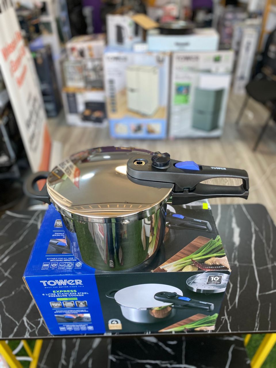 6L Tower Express Stainless Steel Pressure Cooker