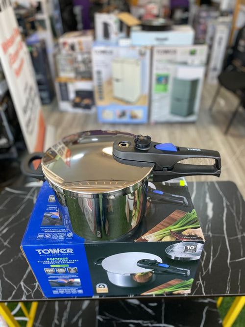 6L Tower Express Stainless Steel Pressure Cooker