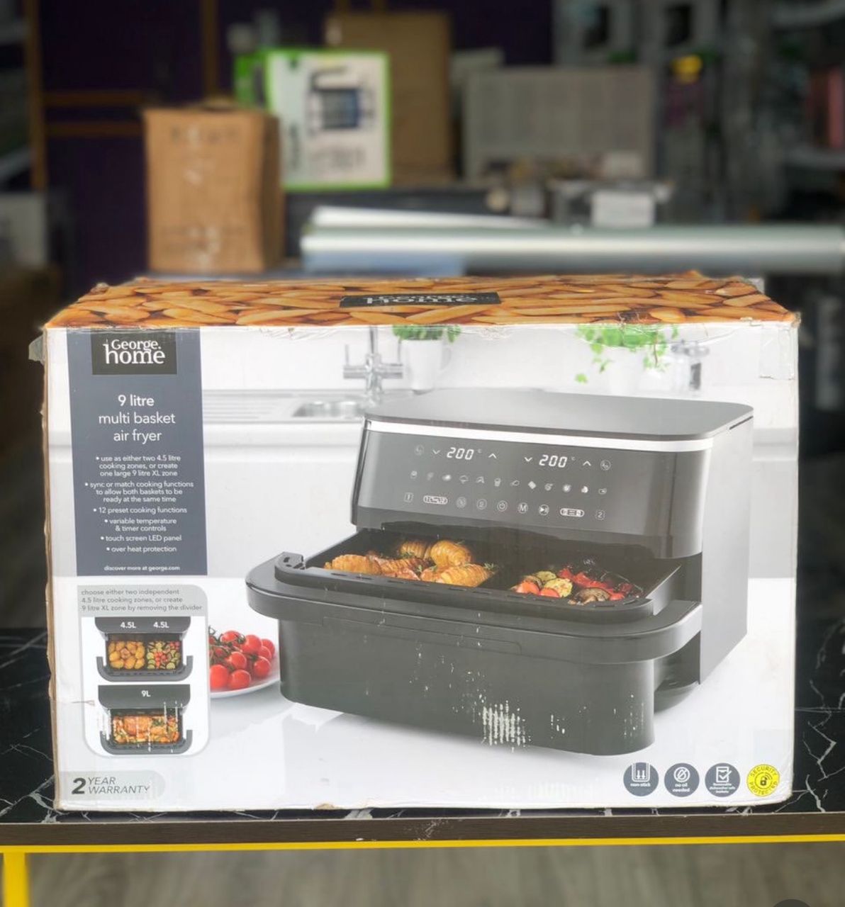 9L George Home Multi Basket Air Fryer
