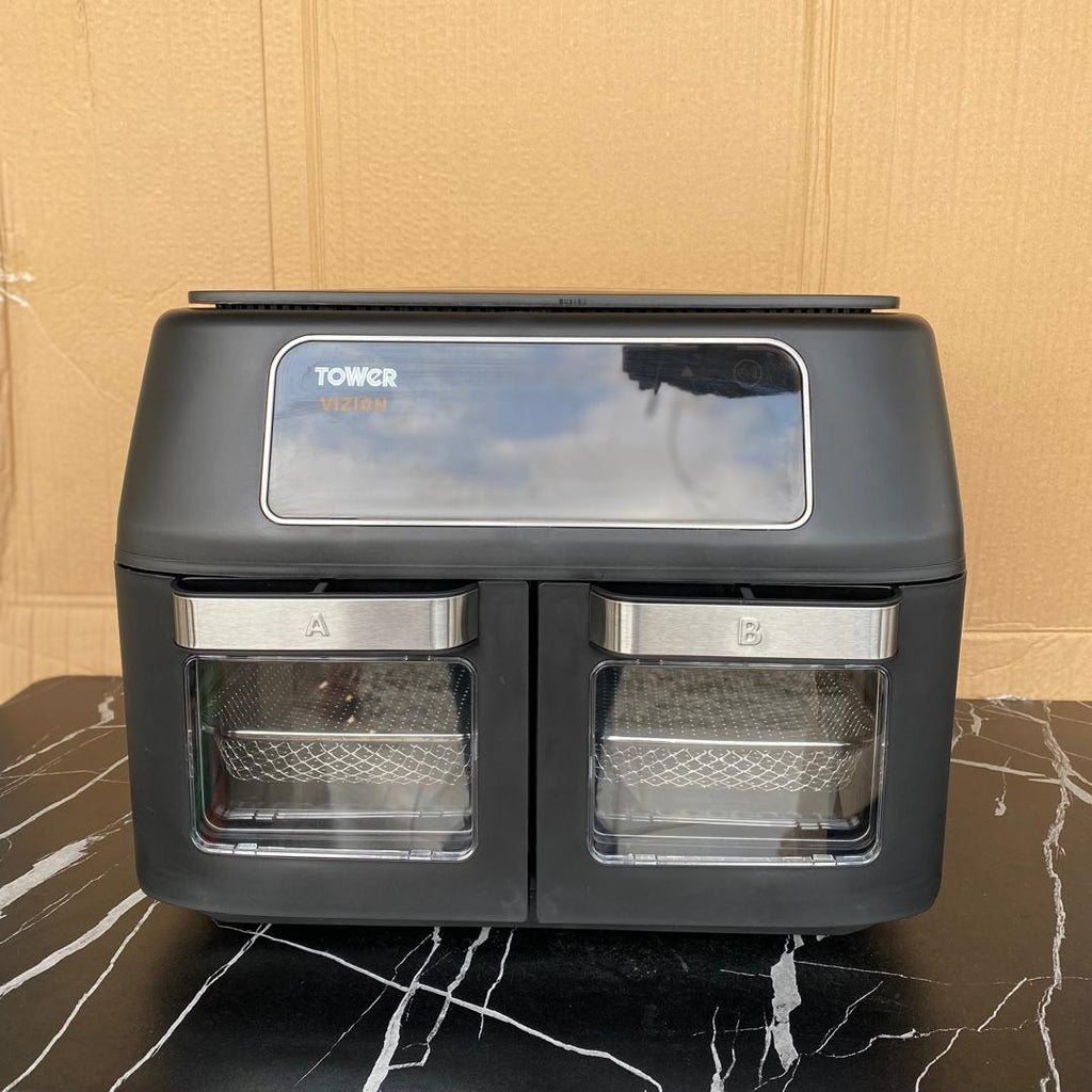 11L Tower Vortx Vizion  Dual Compartment Air Fryer Oven