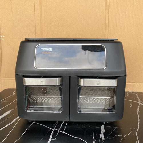 11L Tower Vortx Vizion  Dual Compartment Air Fryer Oven