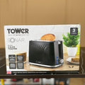 2 Slice Tower Sonar Black Toaster - PRE-OWNED