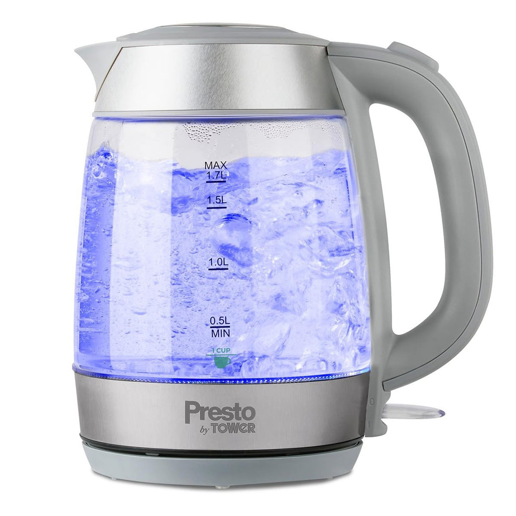 1.7L Tower Presto 2200W Electric Glass Kettle - New
