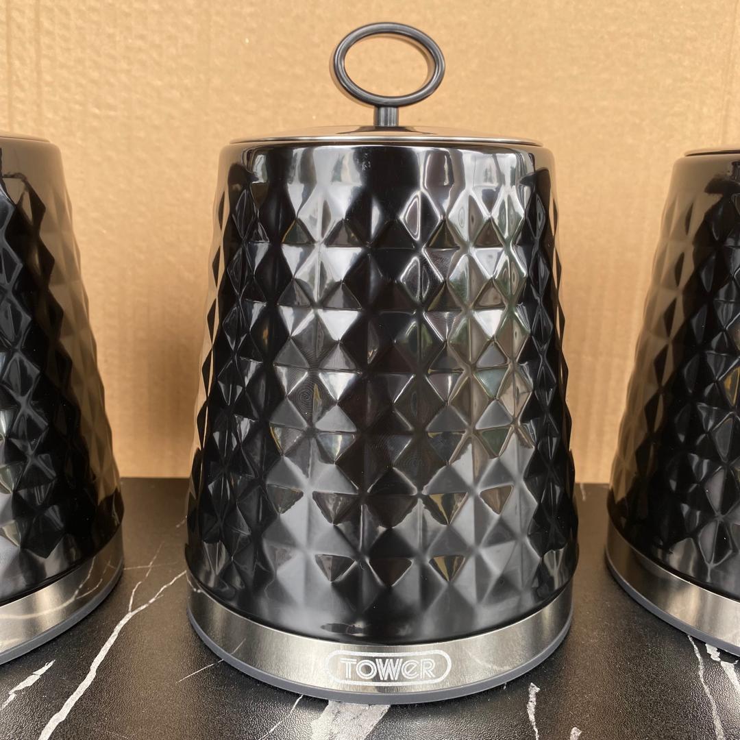 3 Set Tower Solitaire Canister - NEW