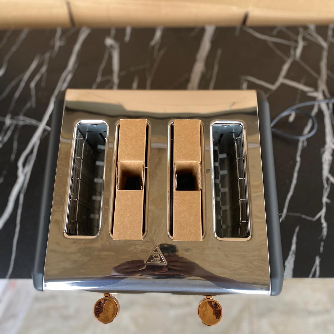 4-Slice Tower Cavaletto Stainless Steel Toaster
