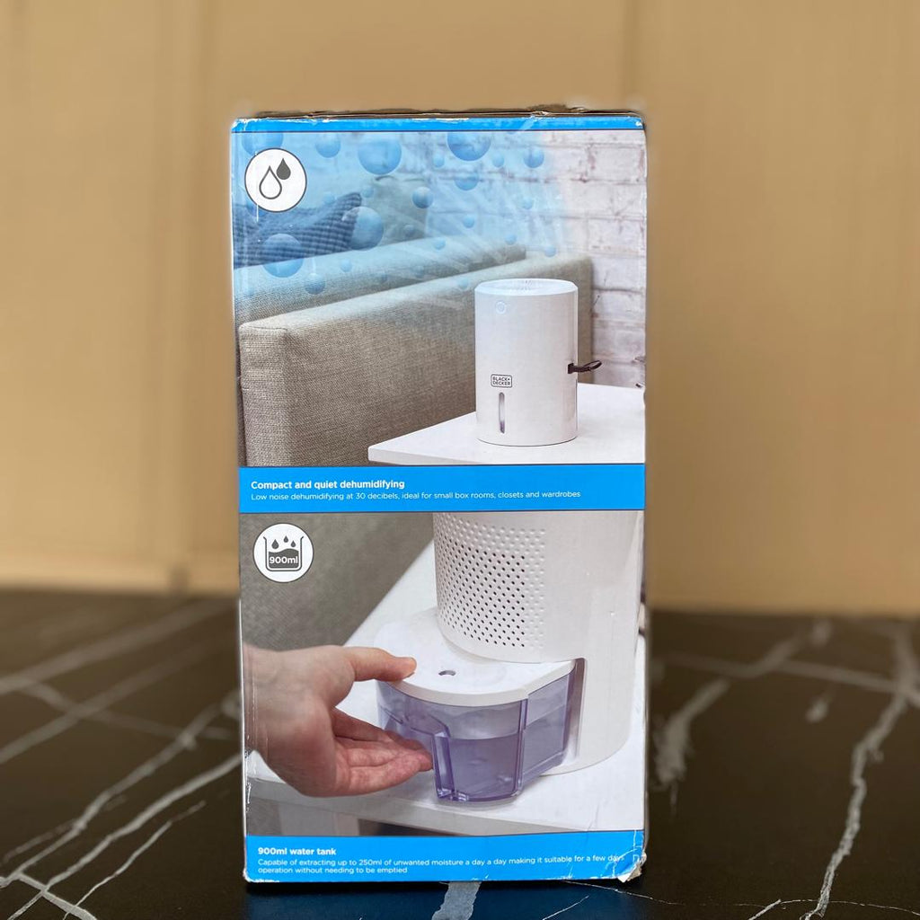 900ml Black+Decker portable mini dehumidifier