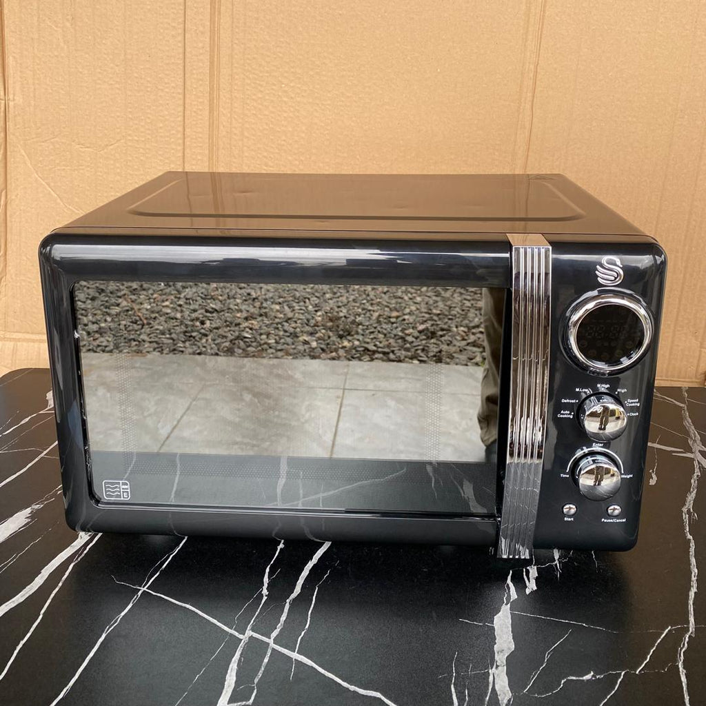20L Swan Retro Digital Microwave - Store Reject