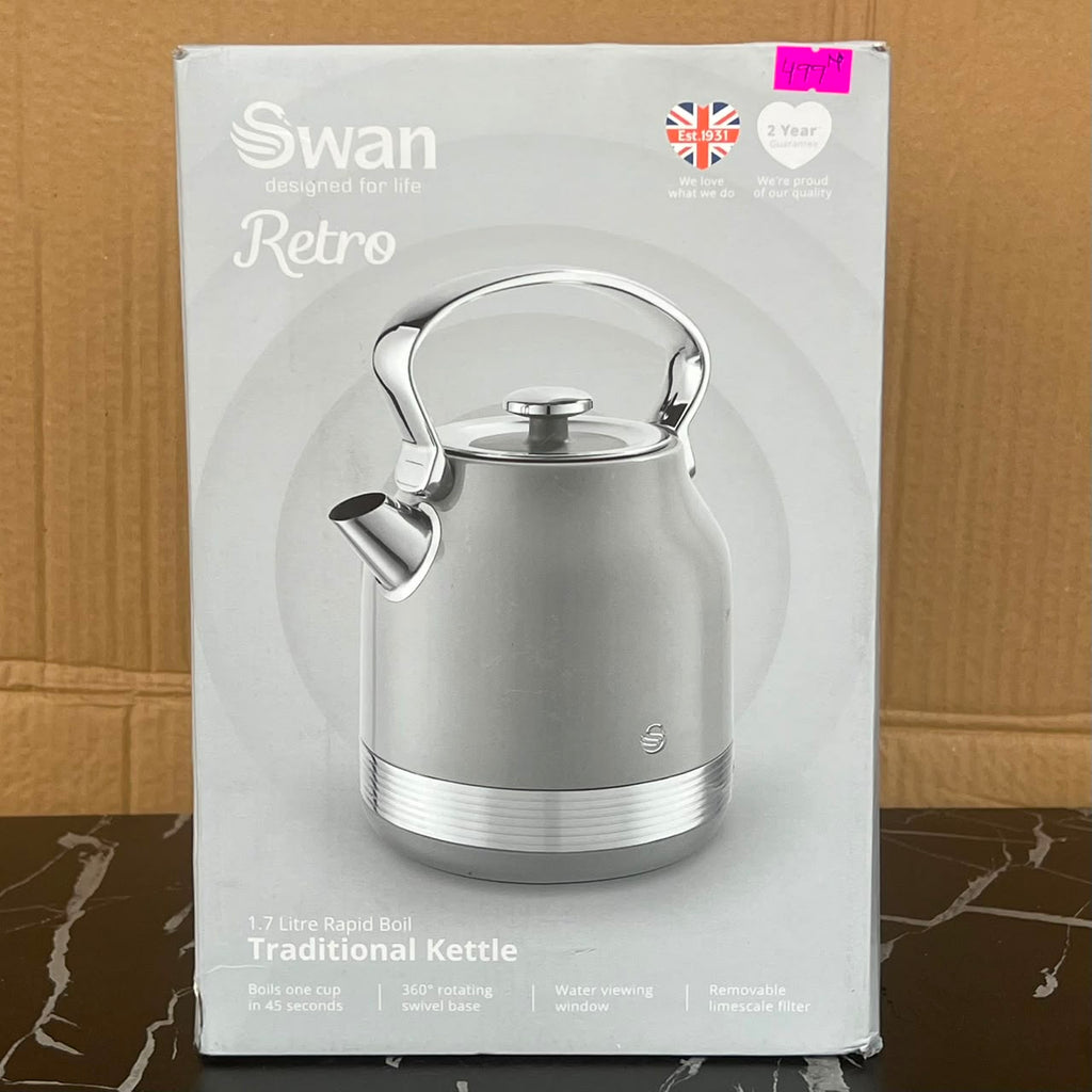 1.7L Swan Retro Traditional Kettle