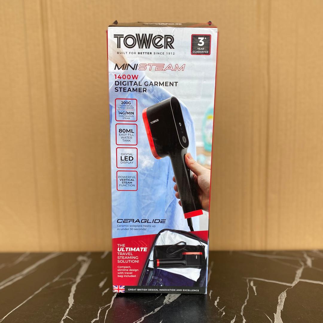 Tower Ministeam 1400W Digital Garment Steamer