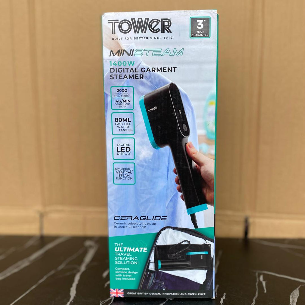 Tower Ministeam 1400W Digital Garment Steamer