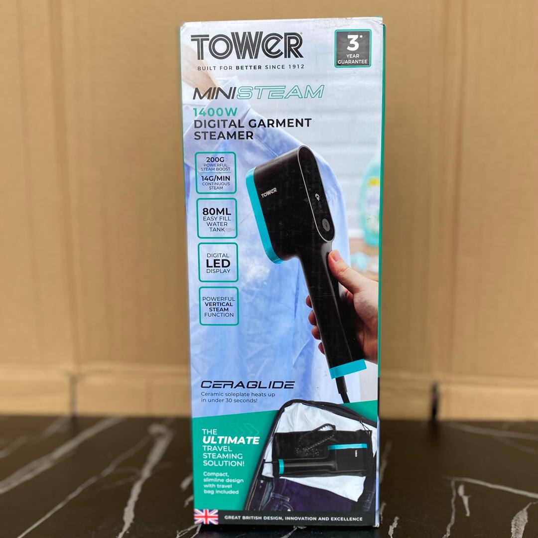 Tower Ministeam 1400W Digital Garment Steamer