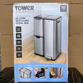 60L Tower Three Compartment Recycling Pedal Bin -STORE REJECT