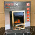 Electric Fire 2kW LED Flame, Warmlite Whitby with Remote Control - NEW