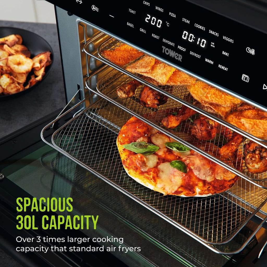 30L Tower Vortx Platinum Xpress 18-in-1 Air Fryer Oven - STORE REJECT