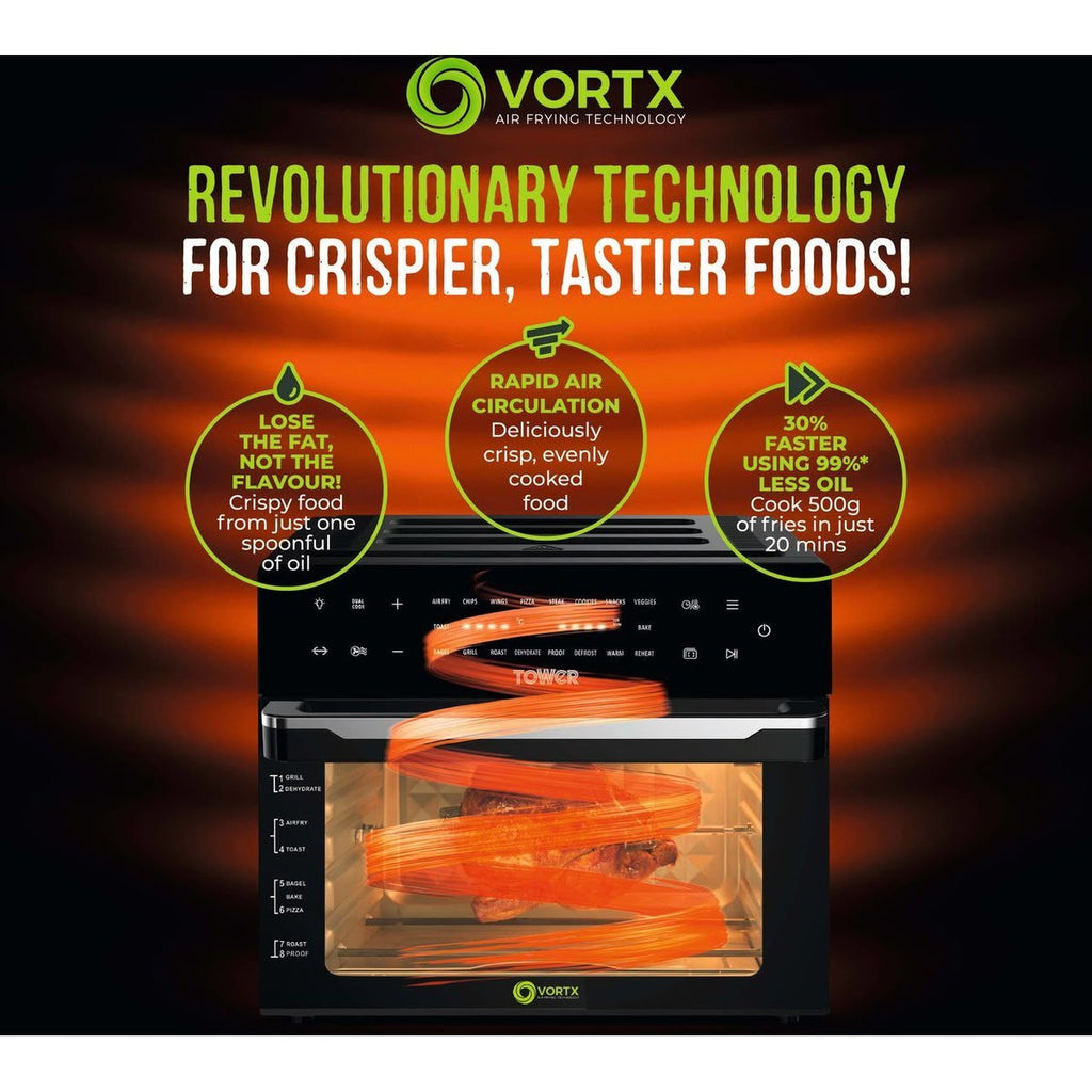 30L Tower Vortx Platinum Xpress 18-in-1 Air Fryer Oven - STORE REJECT