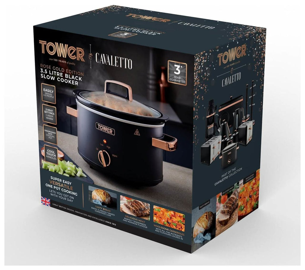 6.5 Litre Tower Cavaletto Slow Cooker - STORE REJECT