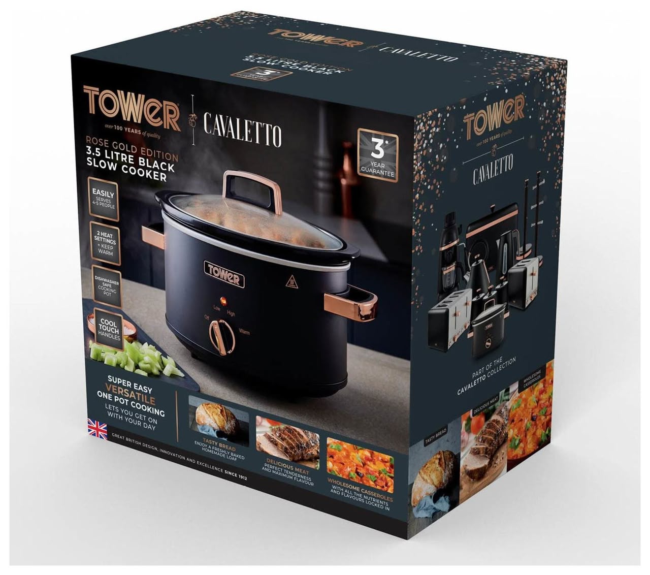 6.5 Litre Tower Cavaletto Slow Cooker - STORE REJECT