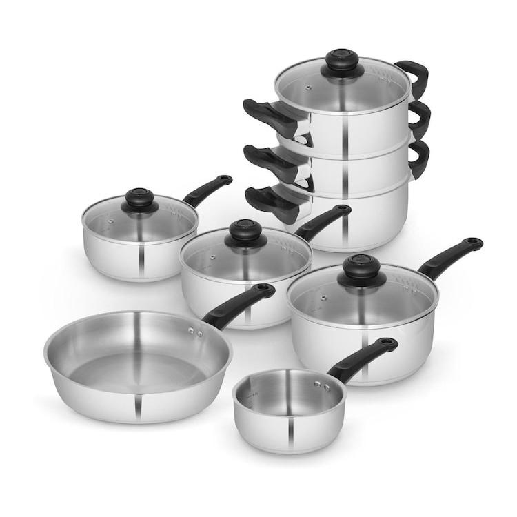 8pc Swan Townhouse Stainless Steel Cookware Set - STORE REJECT