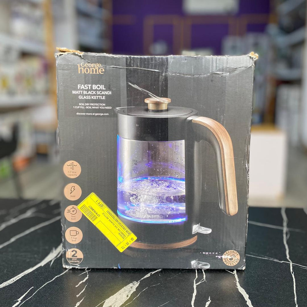 1.7L George Home Glass Kettle - PRE-OWNED
