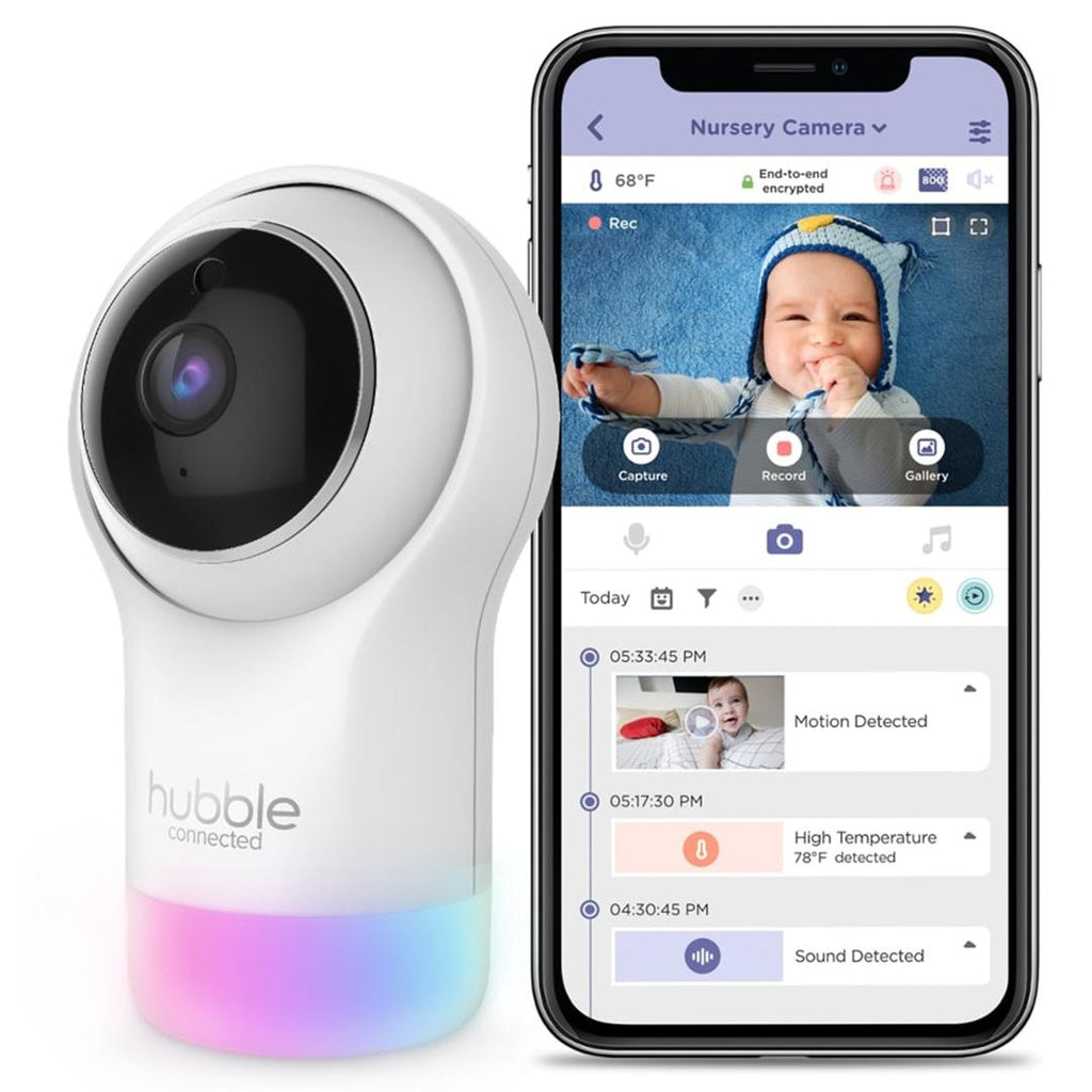 Hubble Connected Nursery Pal Glow Baby Monitor - NEW