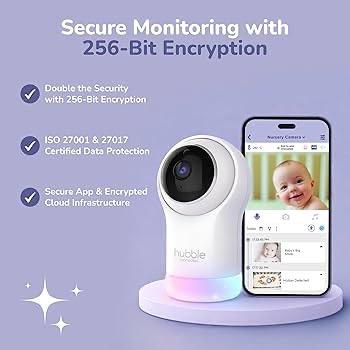 Hubble Connected Nursery Pal Glow Baby Monitor - NEW
