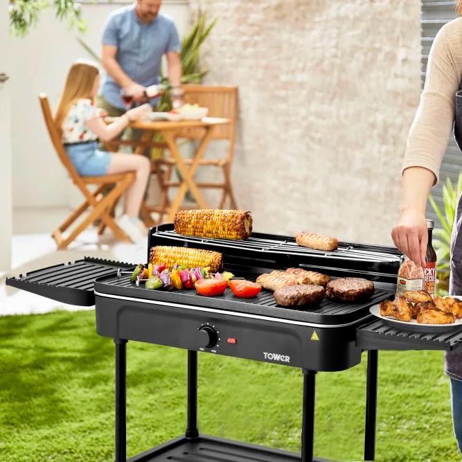 Tower Standing Indoor/Outdoor Electric BBQ Grill - NEW