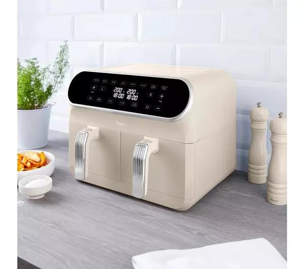 8L Swan Retro  Dual Basket Air Fryer - PRE-OWNED