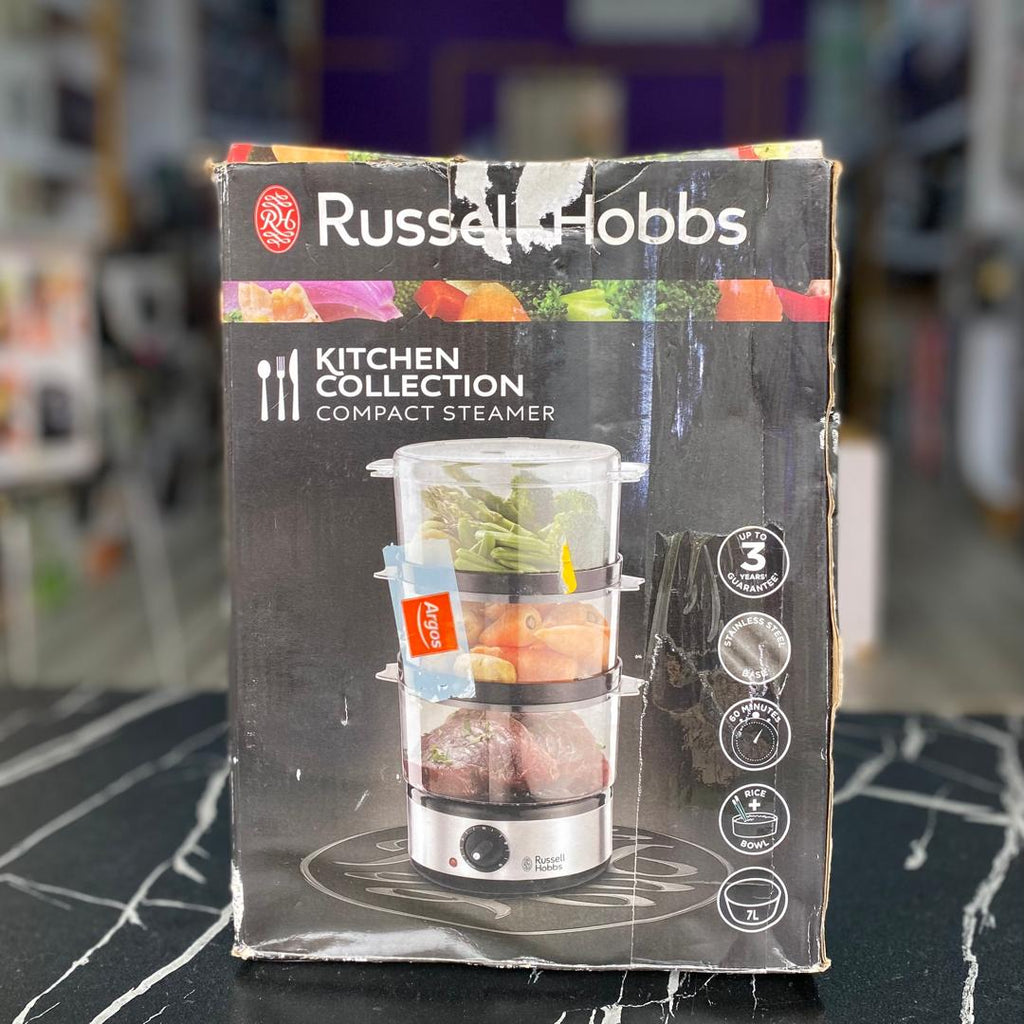 Russell Hobbs Food Collection Compact 3 Tier Food Steamer - NEW