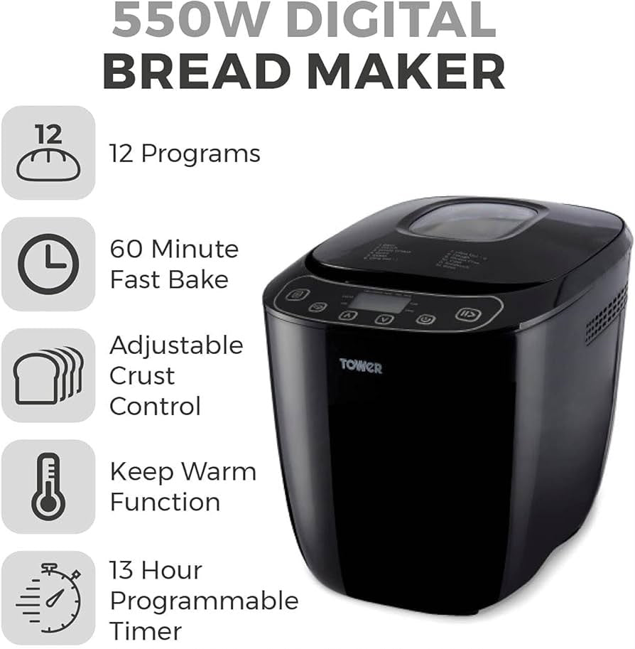 Tower 2lb Digital Bread Maker - STORE REJECT