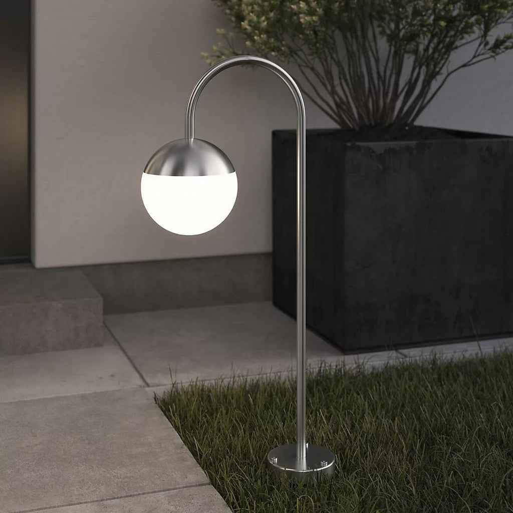 Modern Brass Glass Globe Table Lamp - NEW