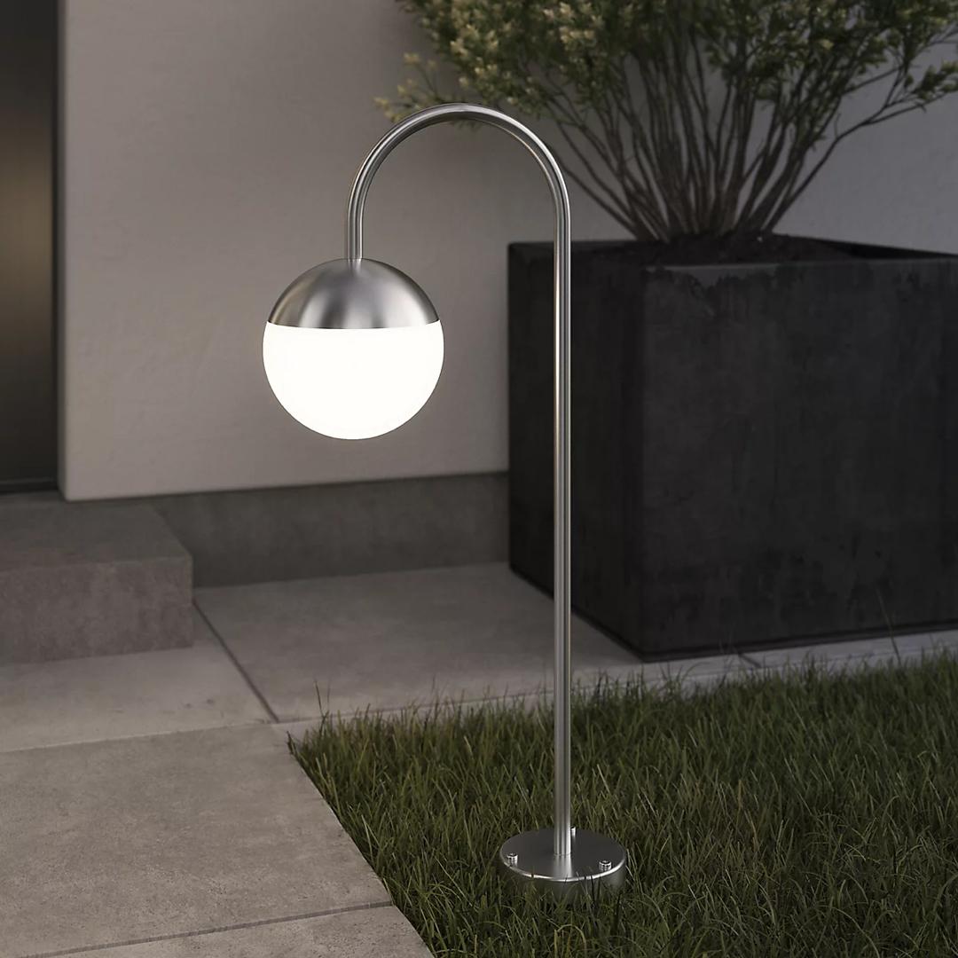Modern Brass Glass Globe Table Lamp - NEW