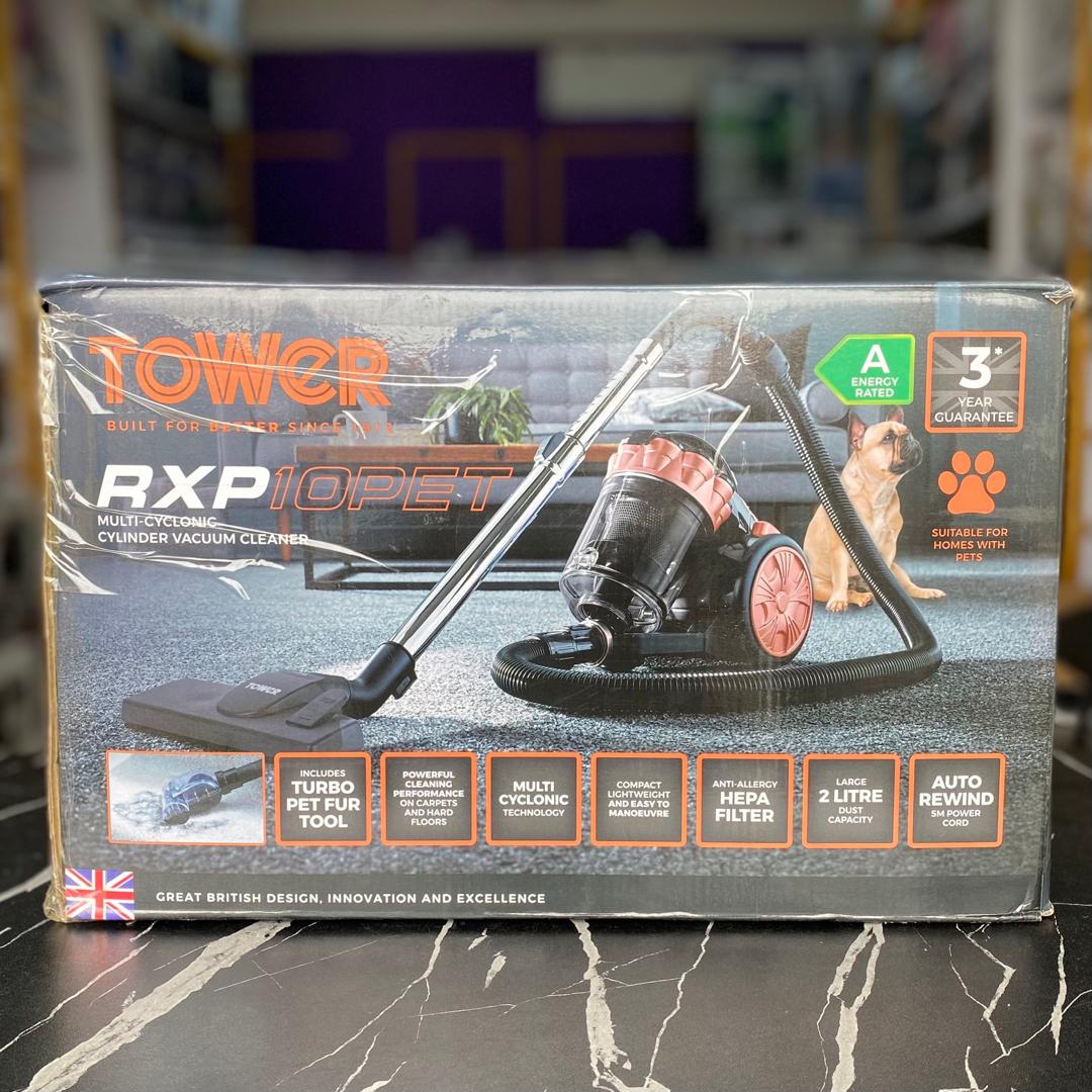 Tower RXP10PET Multi-Cyclonic Cylinder Vacuum Cleaner - PRE-OWNED