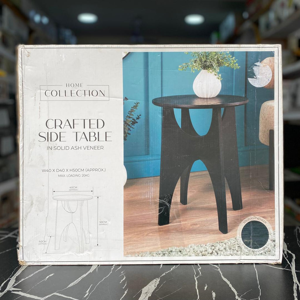 HOME COLLECTION WOODEN SIDE TABLE – NEW