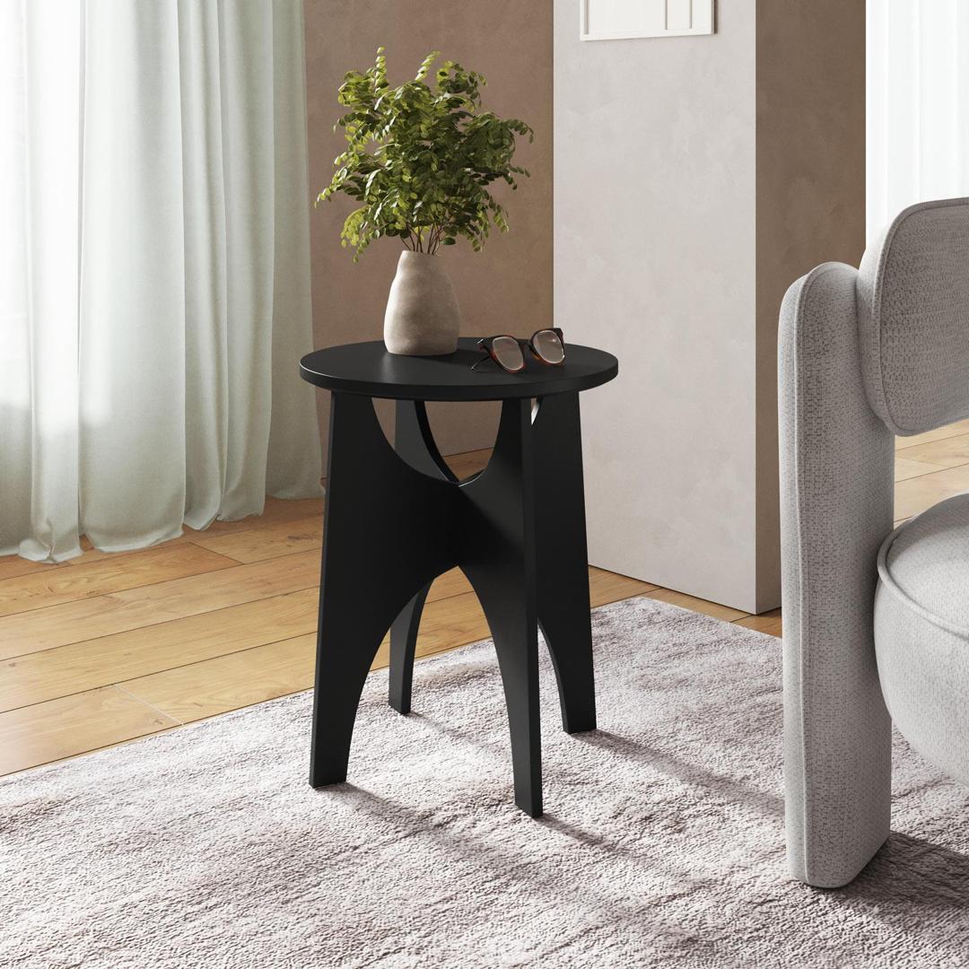 HOME COLLECTION WOODEN SIDE TABLE – NEW
