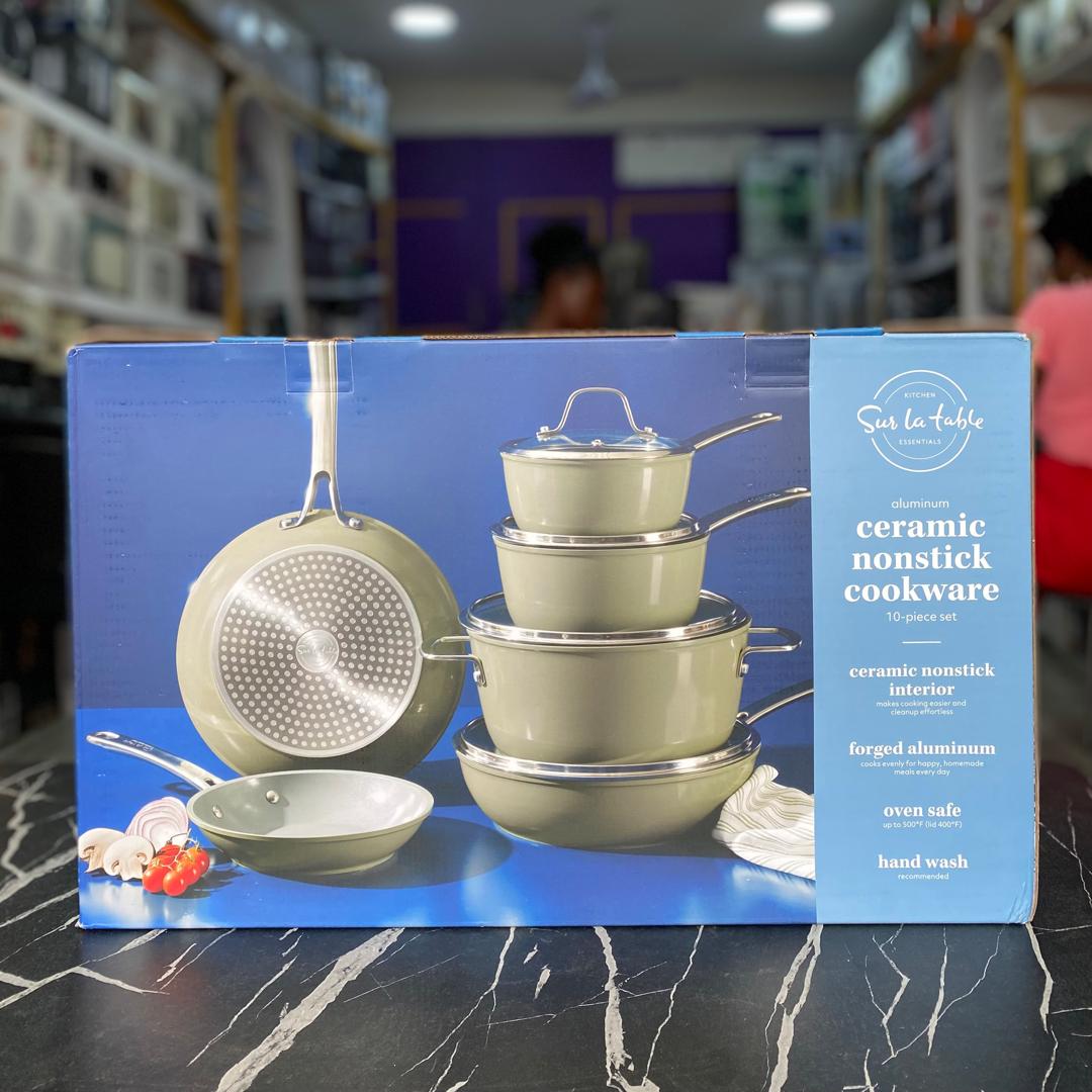 10 Piece Sur La Table Kitchen Essentials Cookware Set - NEW