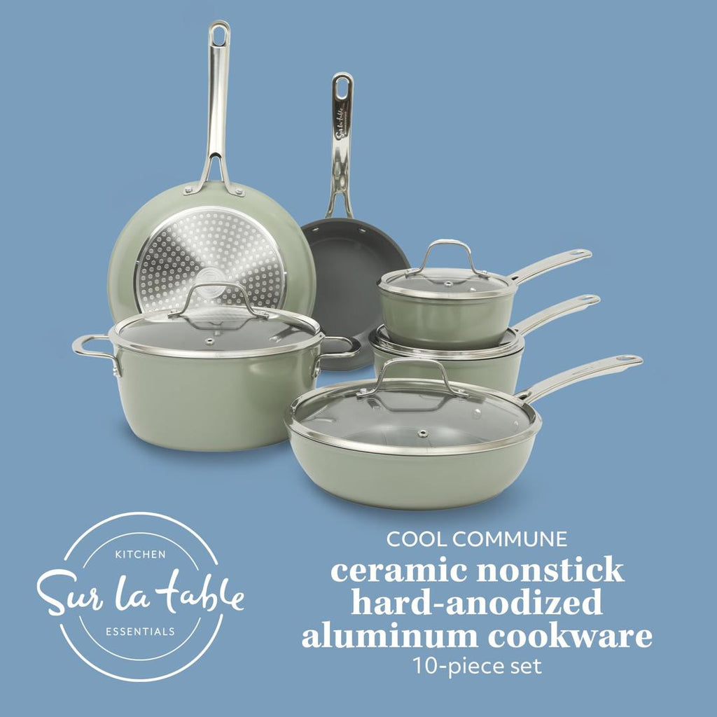 10 Piece Sur La Table Kitchen Essentials Cookware Set - NEW