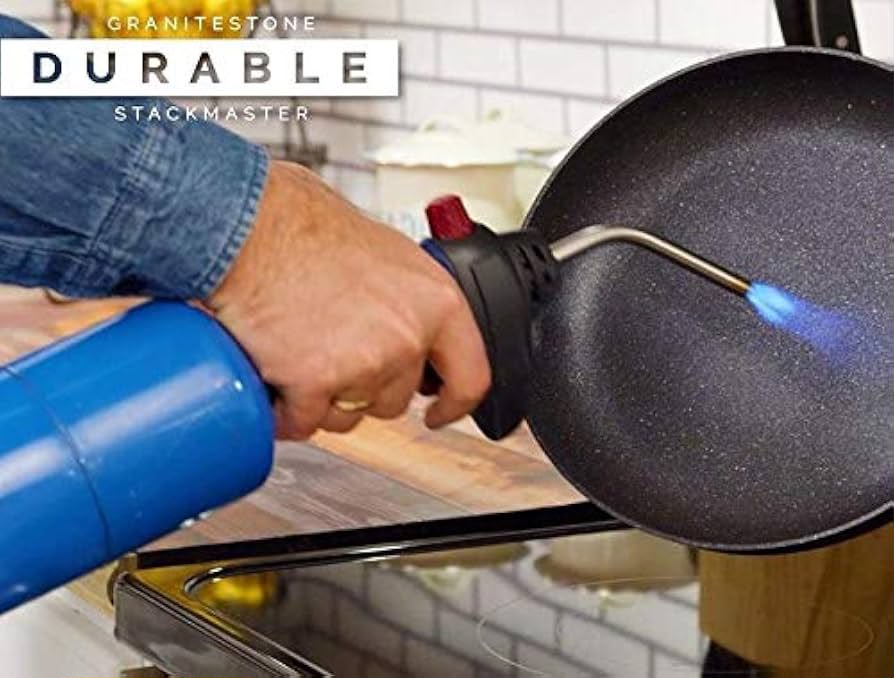 10-piece Granitestone Diamond Pro Stackmaster Non-stick Cookware Set - NEW