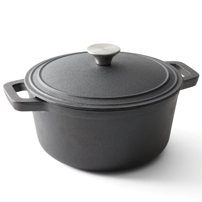 7-Piece Pre-Seasoned Cast Iron Cookware Set - NEW