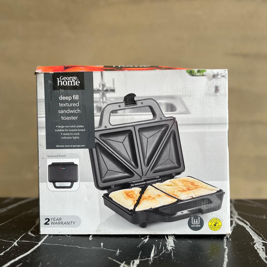George Home Deep Fill Textured Sandwich Toaster - STORE REJECT