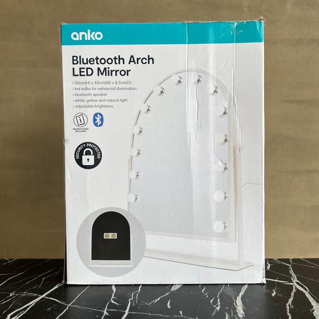 Anko Bluetooth Arch Led Mirror - NEW