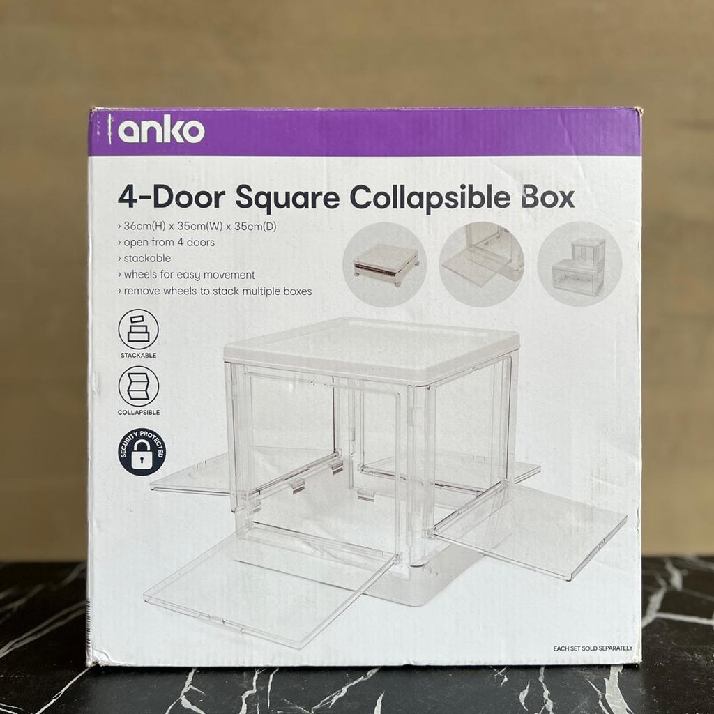 Anko 4-Door Square Collapsible Box - NEW