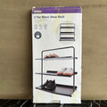 Anko 3 Tier Black Shoe Rack - NEW