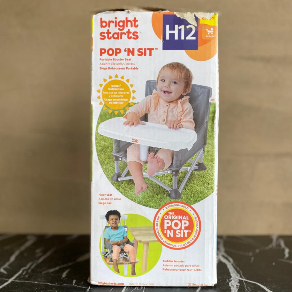 Bright Starts H12 Pop 'N Sit Portable Booster Seat - NEW