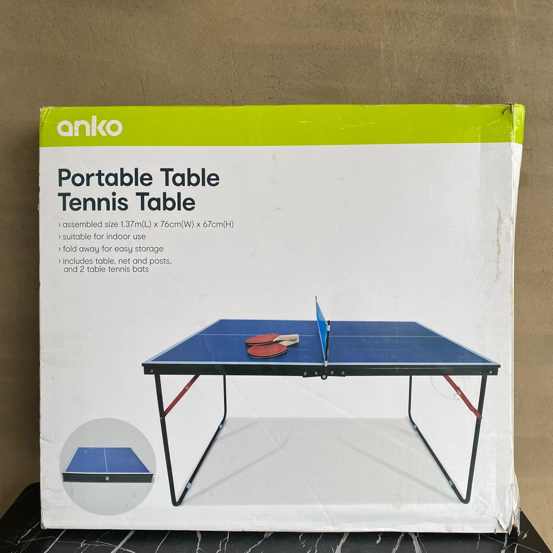 Anko Portable Table Tennis Table - NEW