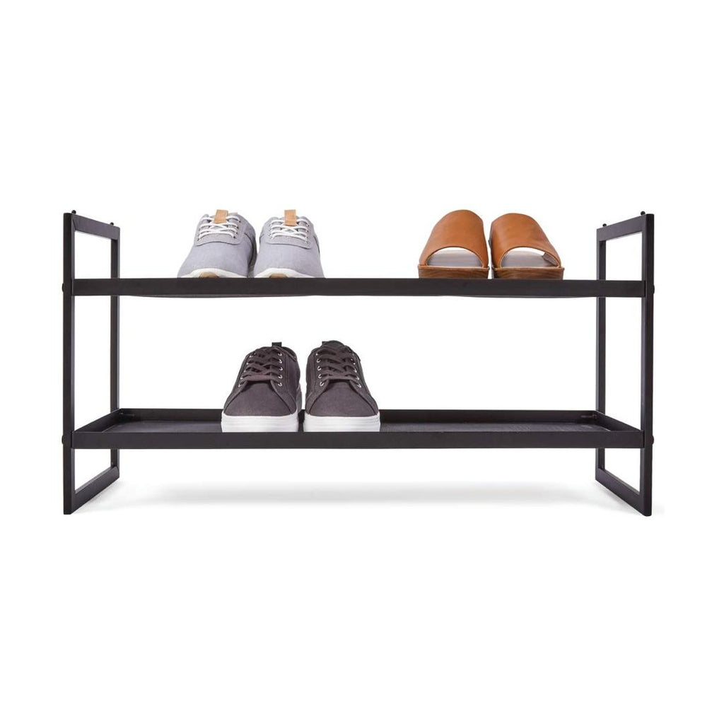 Anko 2 Tier Metal Stackable Mesh Shoe Rack -NEW