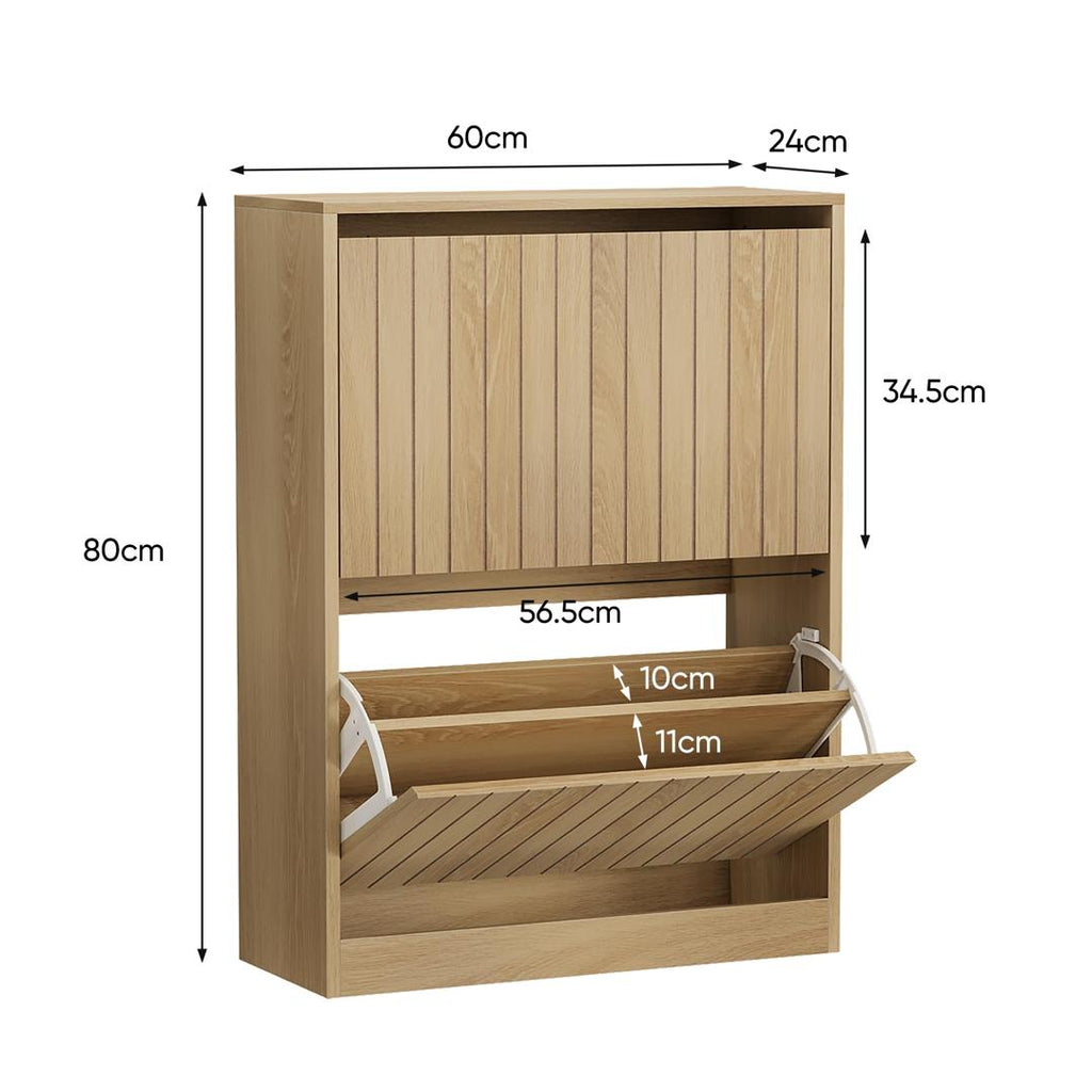 Anko Leon 2 Tier Shoe Cabinet - NEW