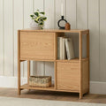 Sadie Wide Bookshelf with Doors -NEW