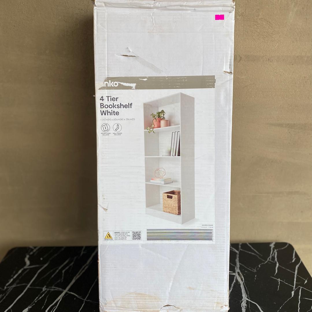 Anko 4 Tier Bookshelf - NEW