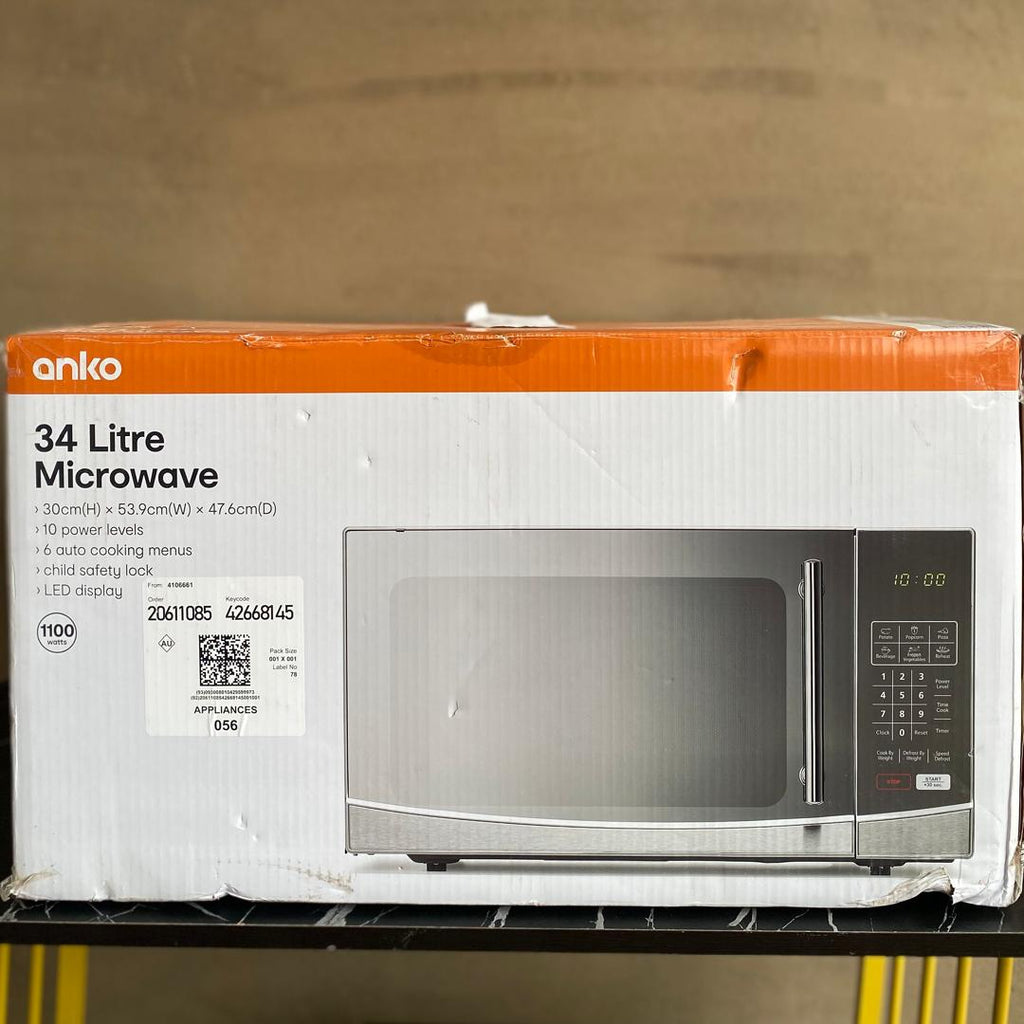 34L Anko Digital Microwave - STORE REJECT